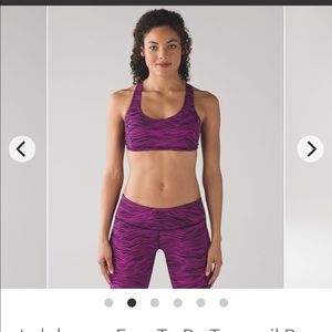 Lululemon Free to Be Tranquil sports bra size 8